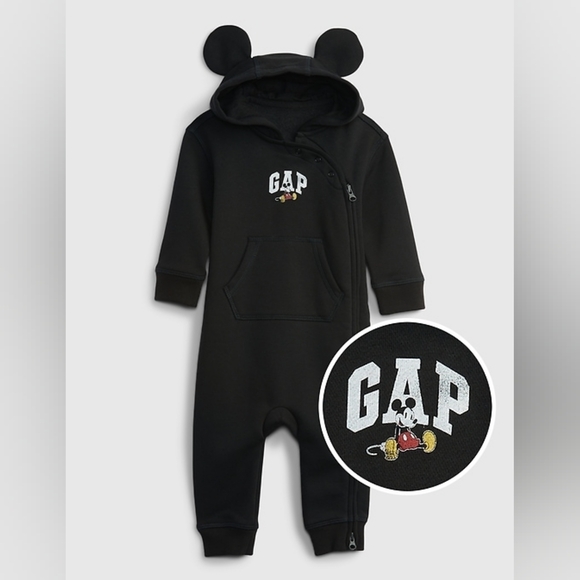GAP Other - Gap X Disney Mickey Mouse Ears One Piece Black 3-6 Months NWT